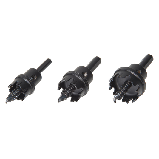 7/8", 1-1/8", 1-3/8" Cutterheads; Pilot Drill, Hex Key and Case Weight 1.2 lbs. (.54 kg)