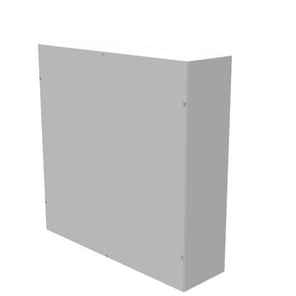 36x10x36 Screw Cover Type 1 UL Steel No KO Gray Cover w/Teardrop Slots Holes In Back