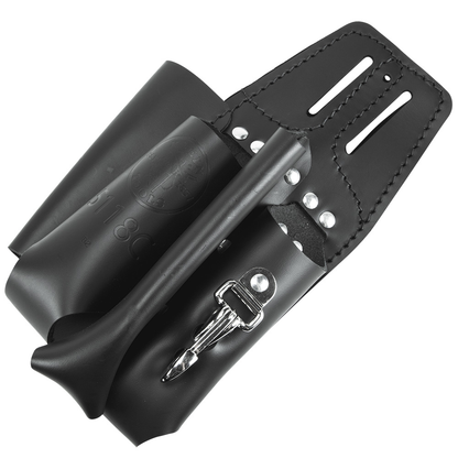 Black Leather Tool Pouch for Belts