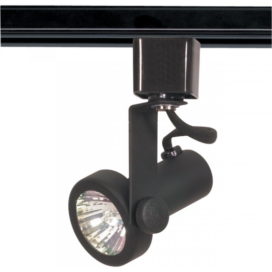 1 Light - MR16 - 120V Track Head - Gimbal Ring - Black Finish