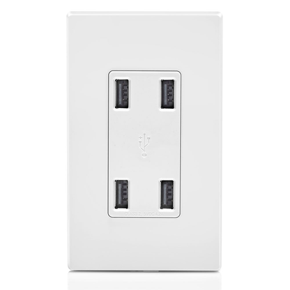 4.2A 4-Port USB Type-A Wall Outlet Charger