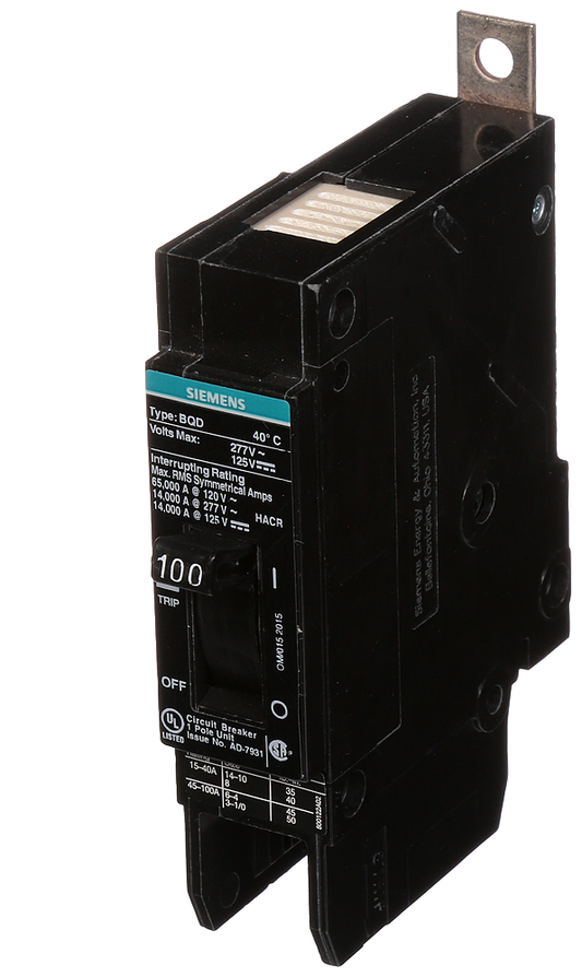 BREAKER BQD 1P 100A 277VAC 14KA UL