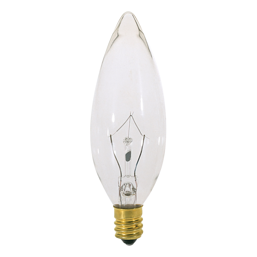 40 Watt BA9 1/2 Incandescent; Clear; 1500 Average rated hours; 370 Lumens; European base; 120 Volt