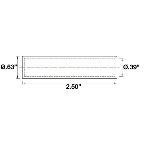 Aluminum Long Barrel Compression Splices 1/0 Awg