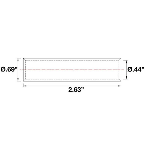 Aluminum Long Barrel Compression Splices 2/0 Awg