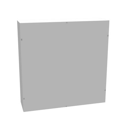 36x10x36 Screw Cover Type 1 UL Steel No KO Gray Cover w/Teardrop Slots Holes In Back