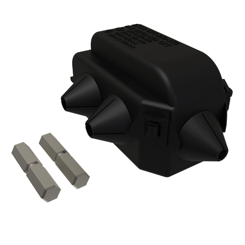 Aluminum Parallel Tap Connector Kit, Dual Rated, Main Conductor Range 250-1/0, Tap Range 250-6, Tin Plated, UL, CSA, With De-Ox, Includes Cover