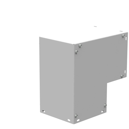 10x6.125x10 Wireway Elbow 90 Side Wall Access ANSI 61 Gray Steel
