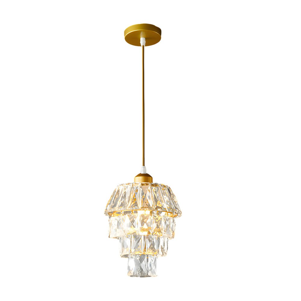 [Open-Box]Mini Crystal Pendant Light Modern Metal Ceiling Light