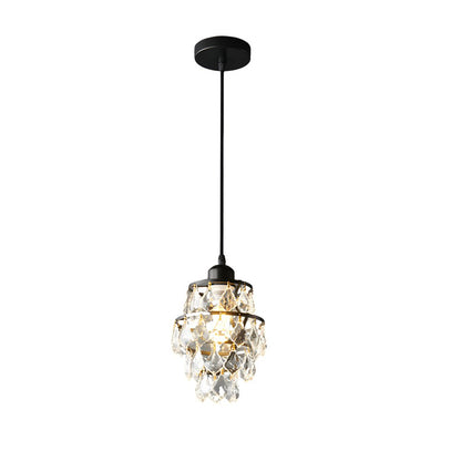 [Open-Box]Mini Crystal Pendant Light Modern Metal Ceiling Light