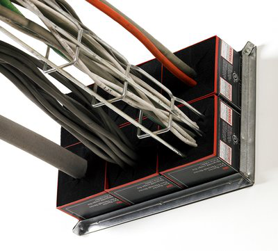 3M Fire Barrier Pass-Through Triple Mounting Brackets PT4TMB, Pair, 4 in, Square, 24/case