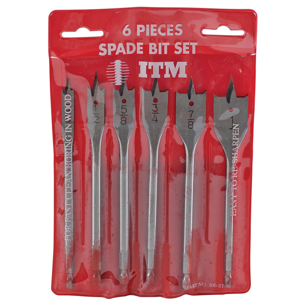 6 PC SPADE BIT SET