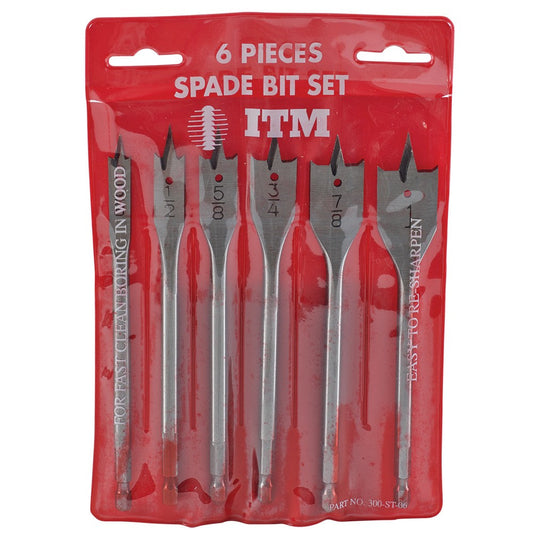 6 PC SPADE BIT SET