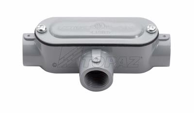3-1/2" Threaded T Type Rigid Conduit Body with Cover & Gasket