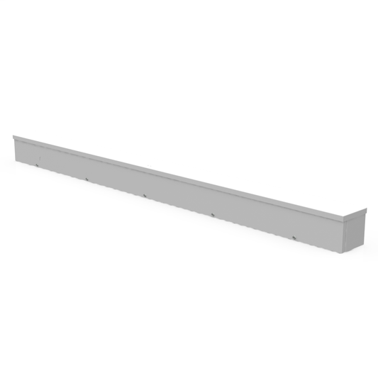4X60x4 Screw Cover Wireway Type 3R UL Listed Steel Knockouts ANSI 61 Gray Quad D Knockout For Lock