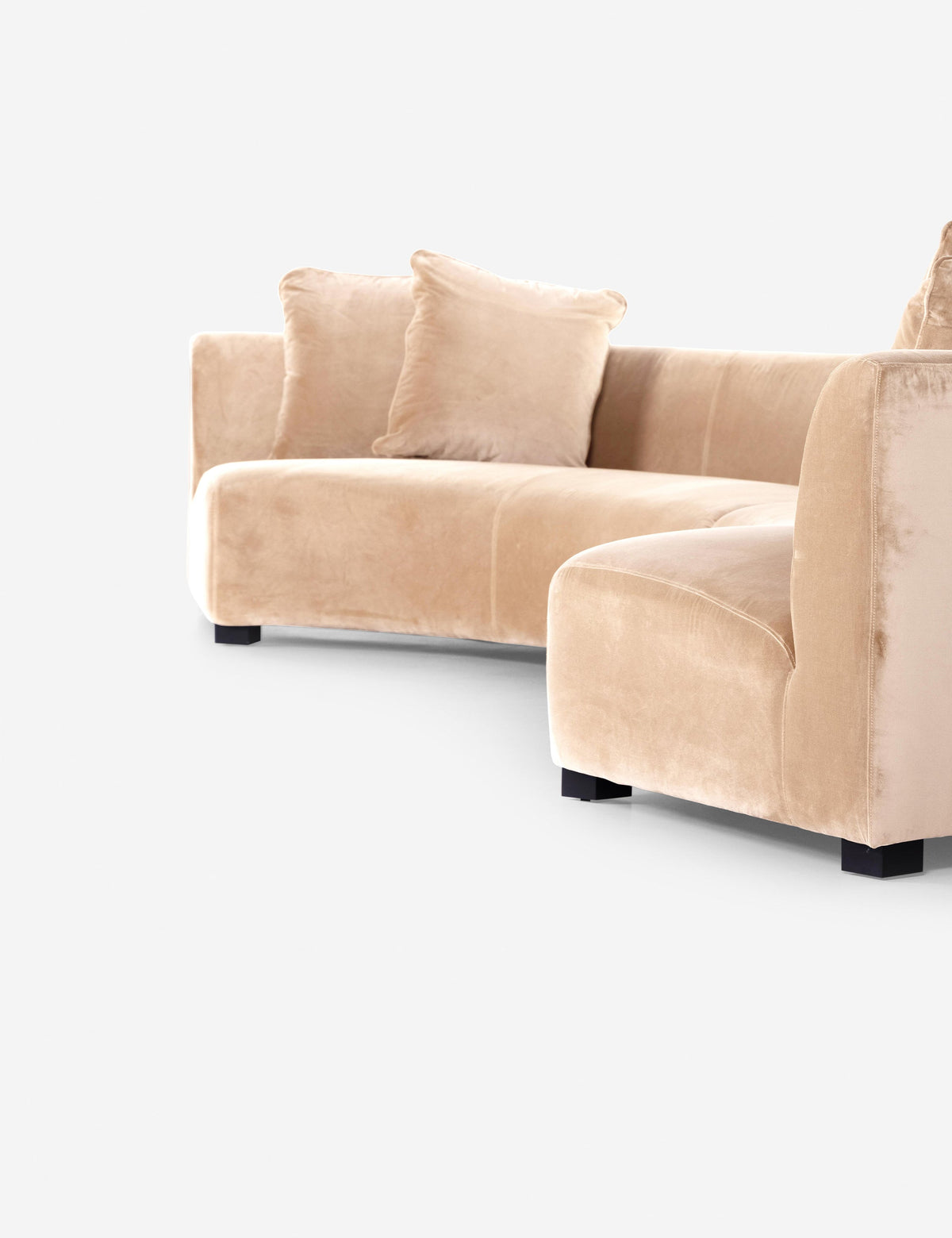 Saban 2-Piece Curved Sectional Sofa