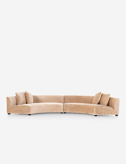 Saban 2-Piece Curved Sectional Sofa