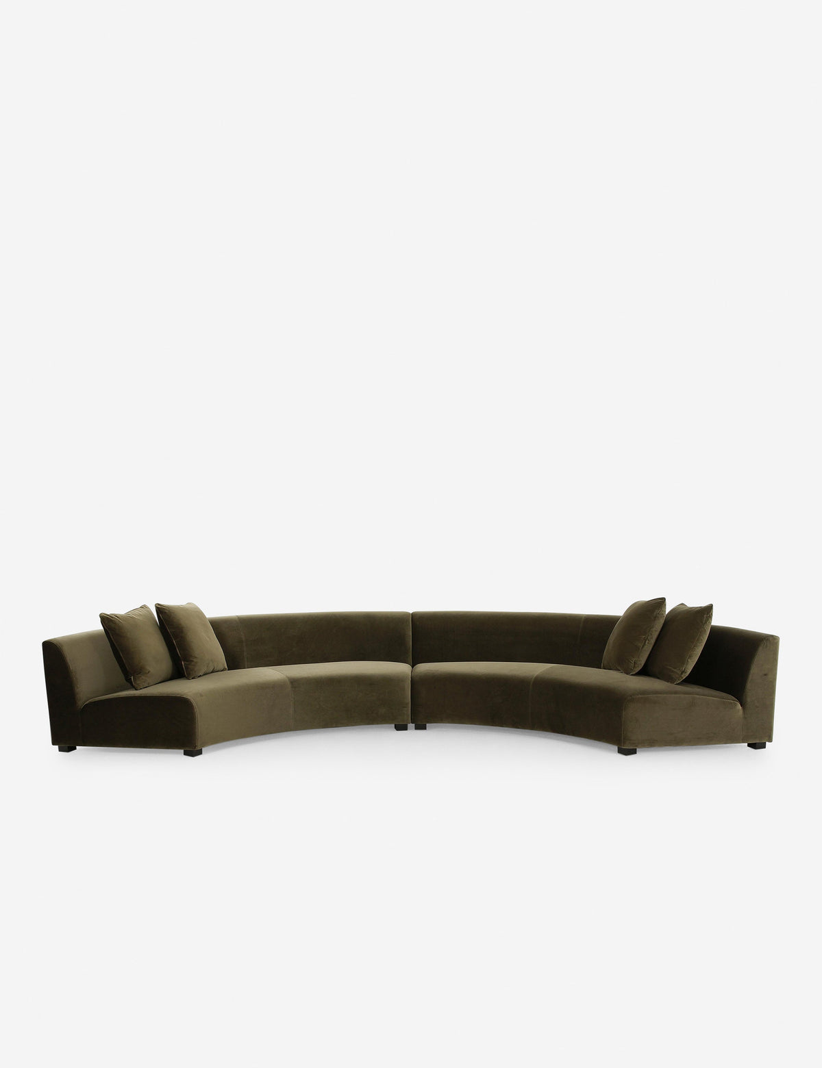 Saban 2-Piece Curved Sectional Sofa