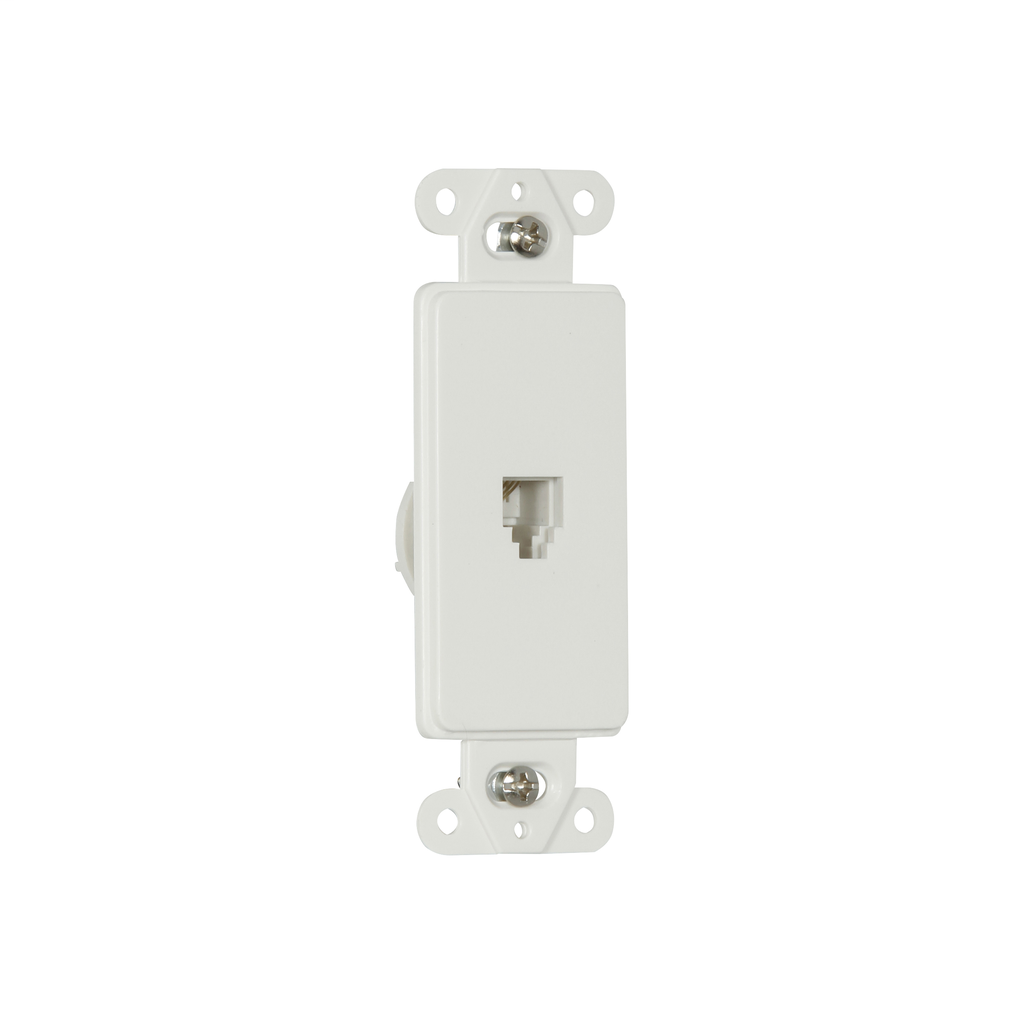 4-Conductor Telephone Jack Decorator Insert