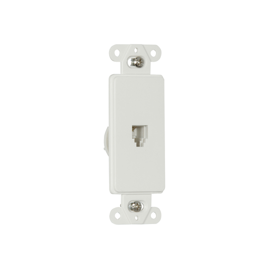 4-Conductor Telephone Jack Decorator Insert