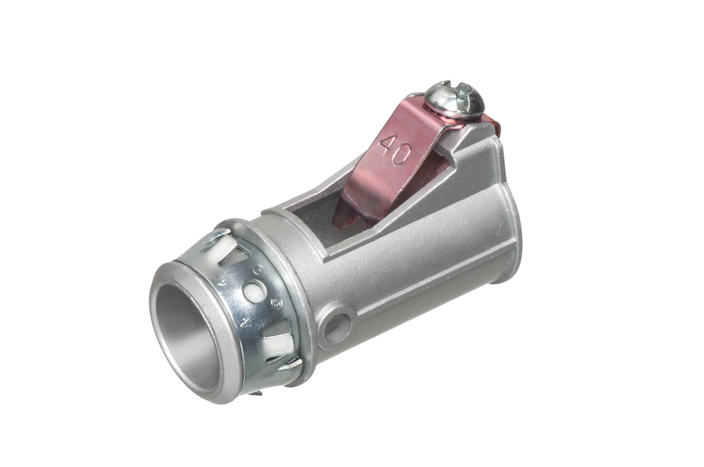4110ST Zinc die-cast, 1/2" Knockout MC cable connector