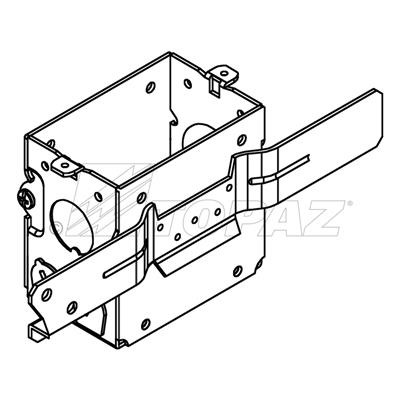3" X 2" Gangable Switch Boxes 2-3/4" Deep 1/2" KO with NM Clamps