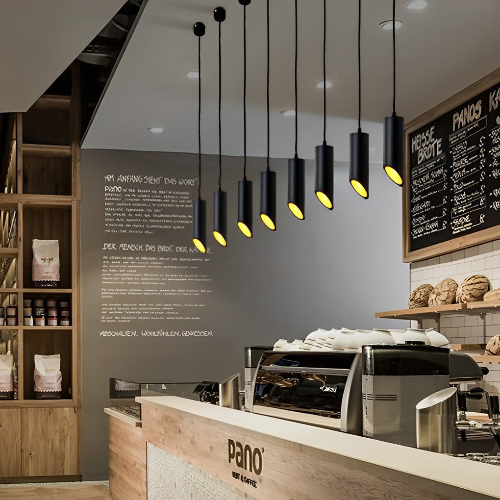 [Open-Box] Long Cylindrical Oblique LED Minimalist Nordic Chandelier Pendant Lights