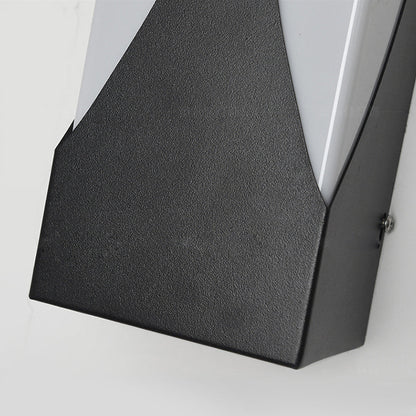 [Open-Box] Creative Rectangular Waterproof LED Black Modern Outdoor Wall Sconce Lighting