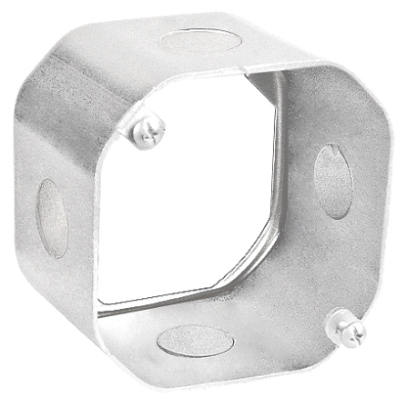 55171-S - Octagon Extension Ring 2-1/8" Deep 1/2 & 3/4" KOs, 4", 25 Pak