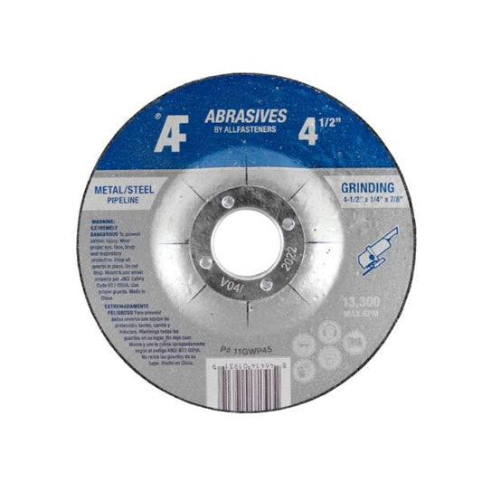 11Gw4500  4-1/2 X 1/4 X 7/8 Grinding Wheel For Metal