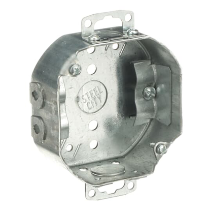 4 IN. OCT BX, NMSC CLAMP, ADJ. EARS