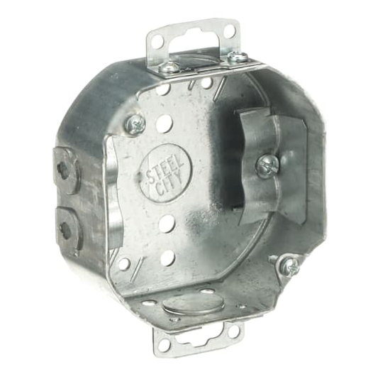4 IN. OCT BX, NMSC CLAMP, ADJ. EARS