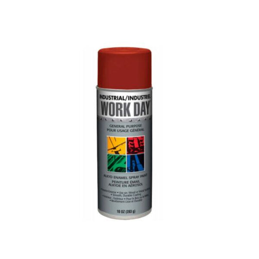 12A04404 A04404 Work Day Spray Paint Gloss Red 10Oz Can - 12/Case