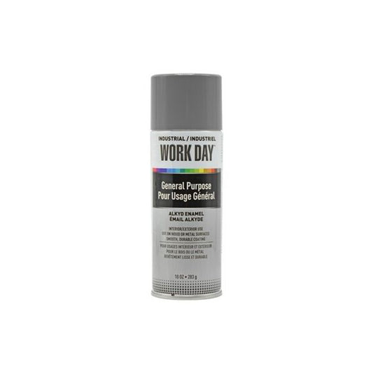 12A04405 A04405 Work Day Spray Paint Gray 10Oz Can - 12/Case