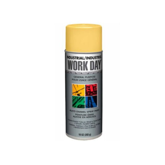 12A04406 A04406 Work Day Spray Paint Yellow 10Oz Can - 12/Case