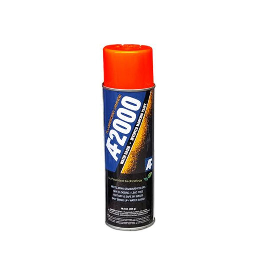 12Afor17 Af2000 Fluorescent Orange (Water-Based) Inverted Marking Paint 15Oz Can - 12/Case