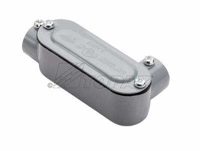 1/2" EMT & Rigid Combo LR Type Aluminum Conduit Bodies with Covers & Gaskets