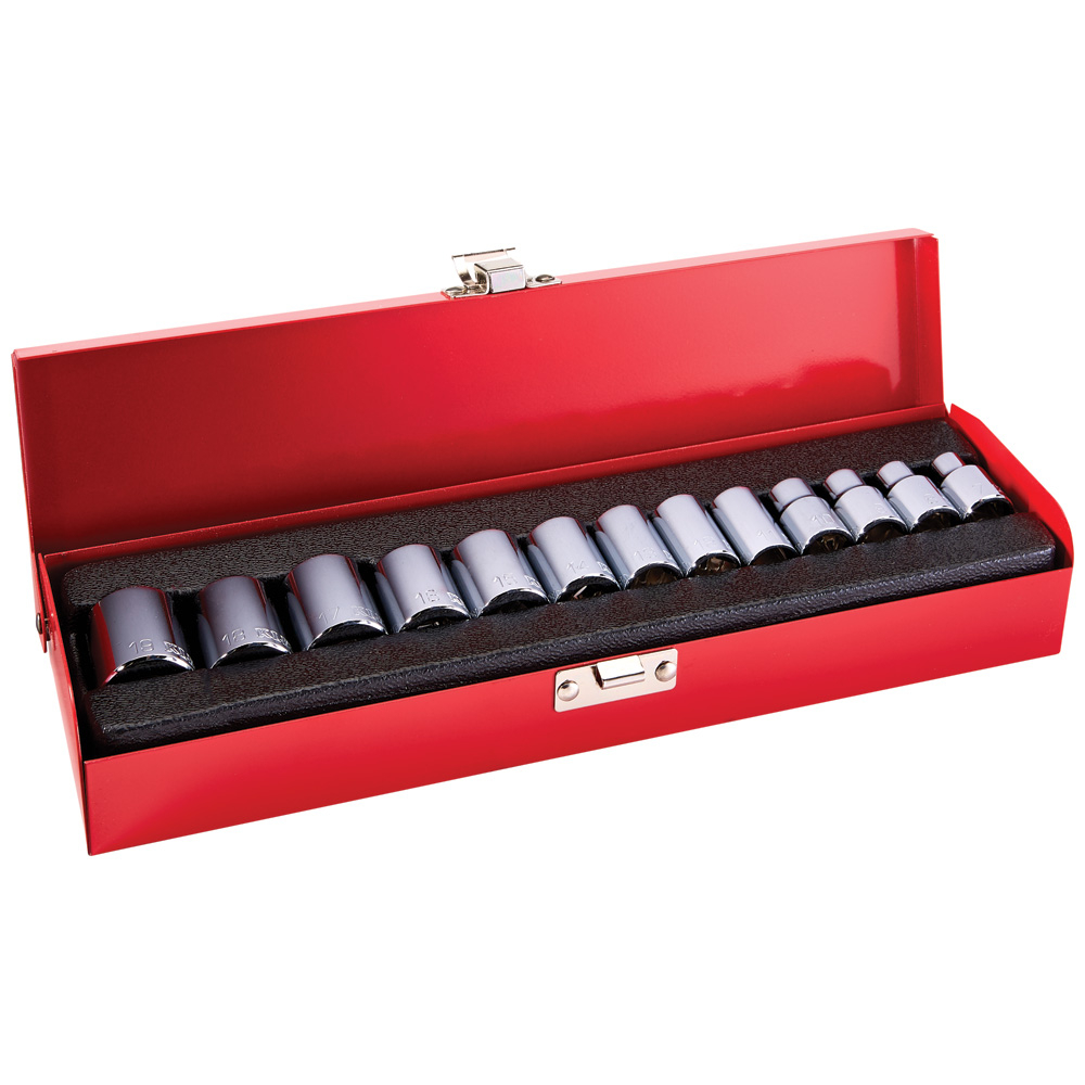 3/8-Inch Drive Socket Wrench Set, Metric, 13-Piece