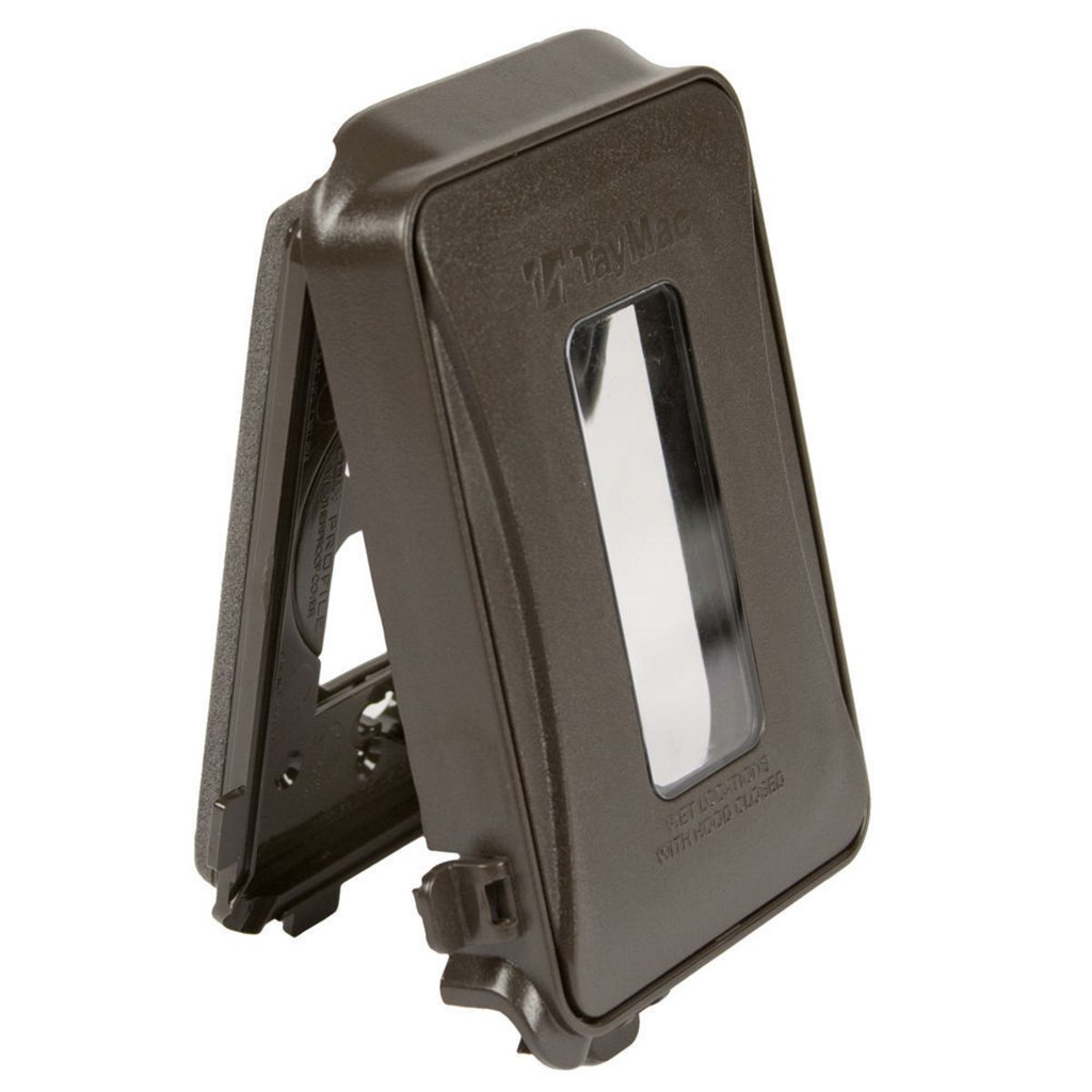 1-Gang Weatherproof In-Use Cover, Expandable, Bronze