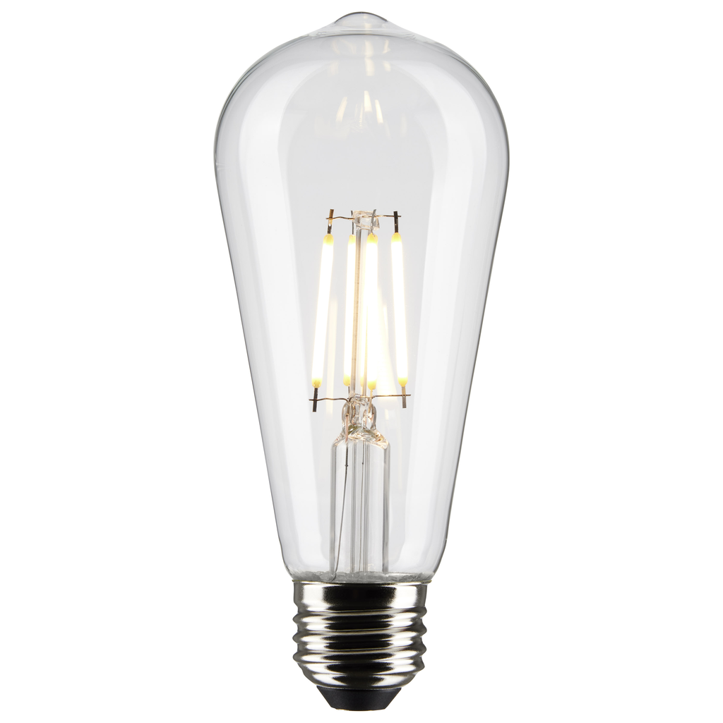 5 Watt ST19 LED; Clear; Medium base; 90 CRI; 3000K; 120 Volt