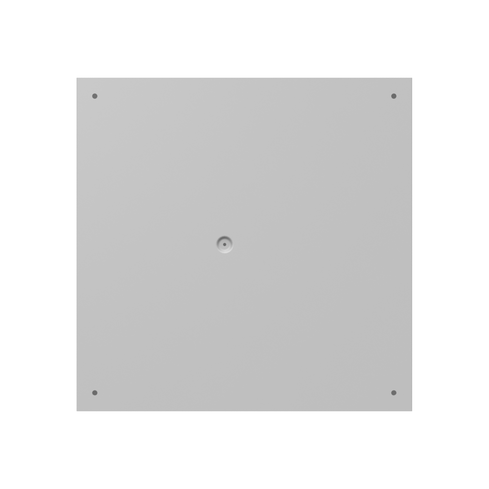 18x4X18 Screw Cover Type 1 UL Steel No KO Gray Cover w/ Teardrop Slots Holes In Back