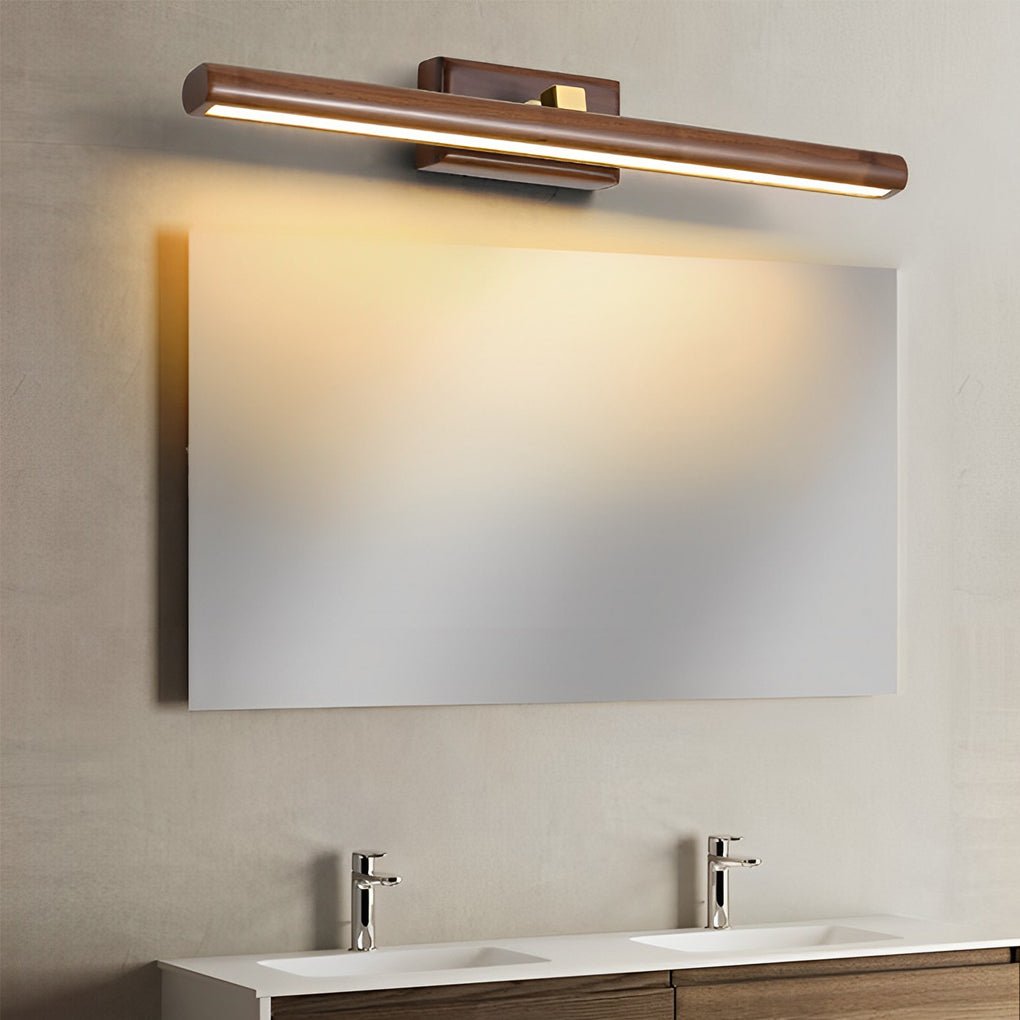 [Open-Box] 15''/23''/35'' Bathroom Vanity Light with Rotatable Wood LED Fixture