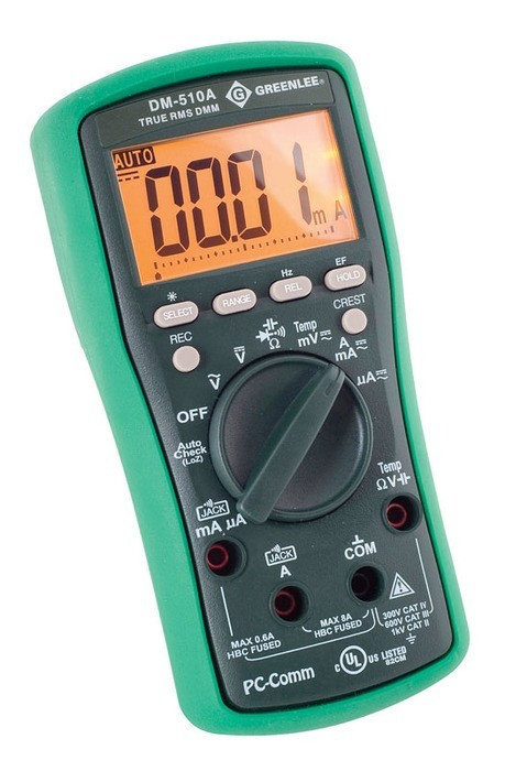 6,000-Count Digital Multimeter, 1000V, 8A (DM-510A)