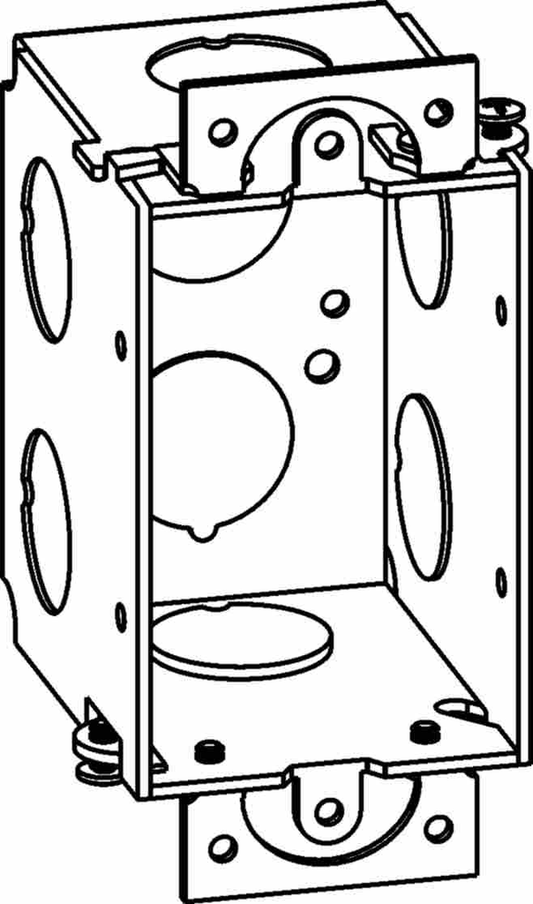 2-1/2" DEEP, GANGABLE 1-GANG SWITCH BOX WITH EARS ONLY