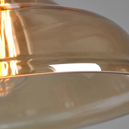 [Open-Box]Retro Creative Glass Electroplated Smoke Gray Industrial Pendant Lamp