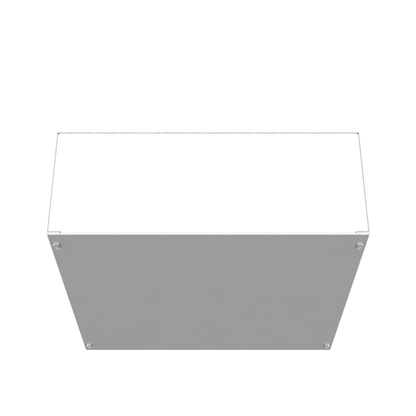 16x6x16 Screw Cover Type 1 UL Steel No KO Gray Cover w/ Teardrop Slots Holes In Back