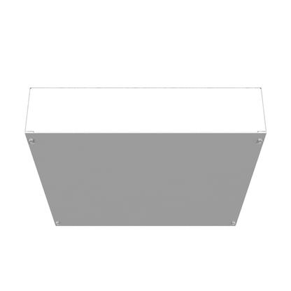 18x4X18 Screw Cover Type 1 UL Steel No KO Gray Cover w/ Teardrop Slots Holes In Back