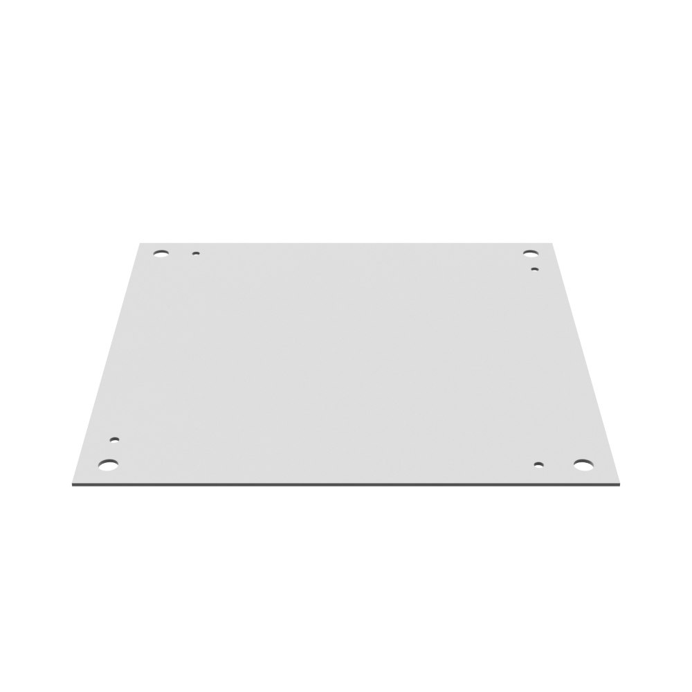 Back Panel Non UL Listed 18x18 Hinge Cover White Steel
