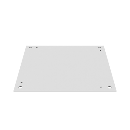 Back Panel Non UL Listed 18x18 Hinge Cover White Steel