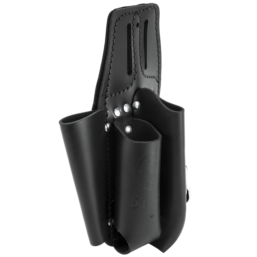 Black Leather Tool Pouch for Belts